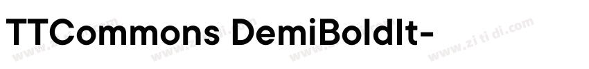 TTCommons DemiBoldIt字体转换